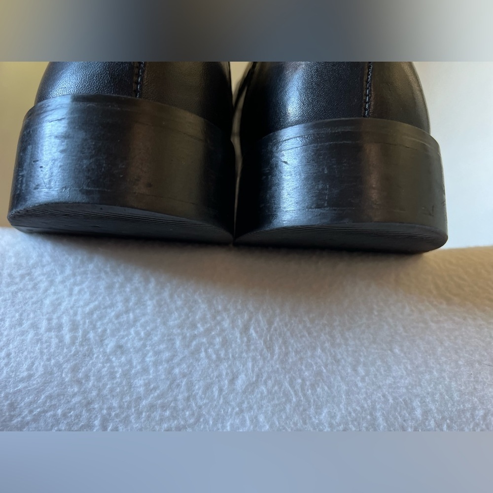 Kenneth Cole Reaction Size 11 Black Leather Lace Up Shoes - Picture 10 of 16